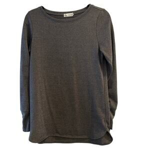 Carve Designs Size Small Gray Tunic Sweatshirt Top